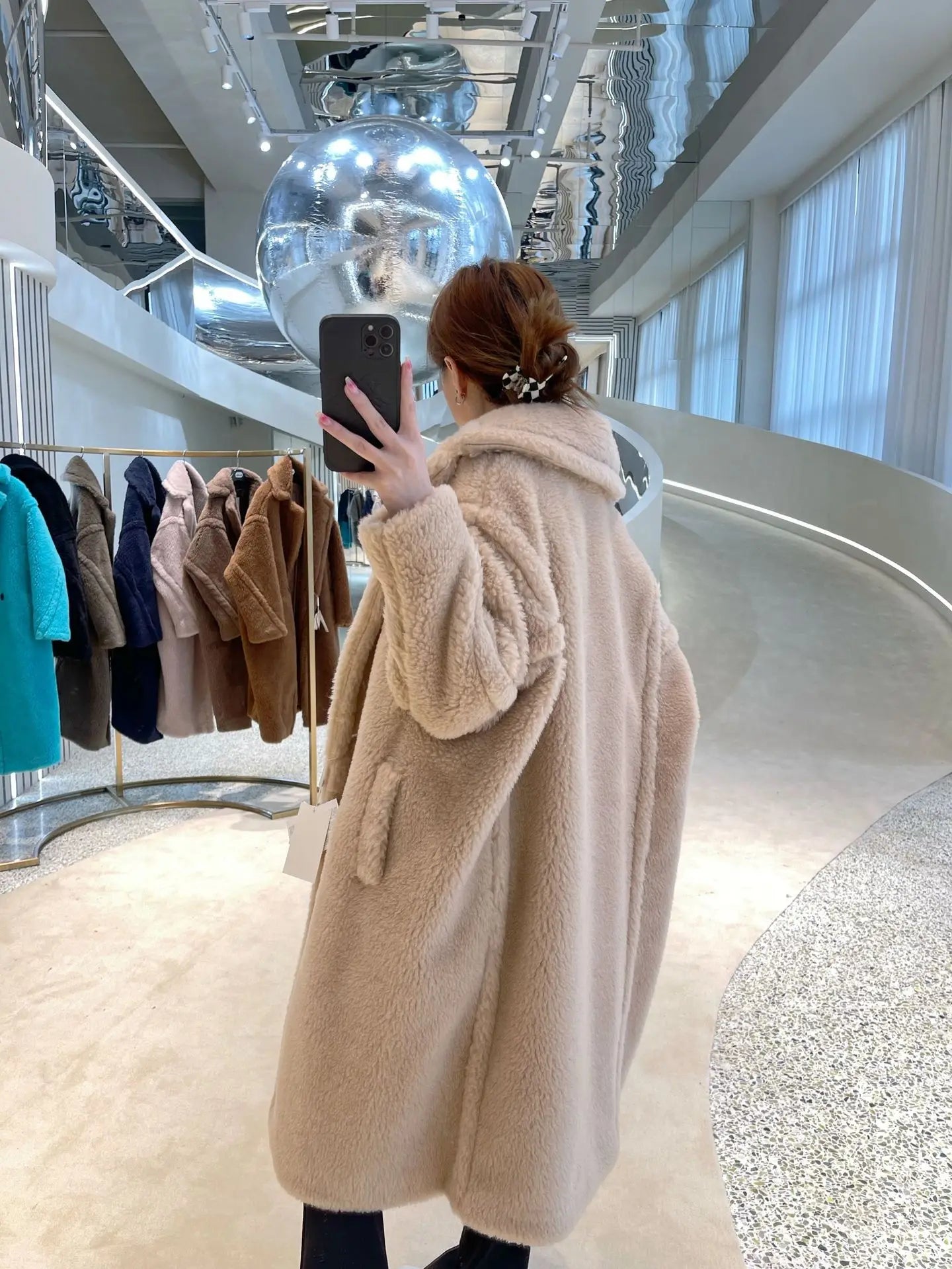 Teddy Bear Coat Women Winter Alpaca Loose Warm Coat Camel Wool Coat Female Classic Casual Lapel Milk White Oversized Loose Coat