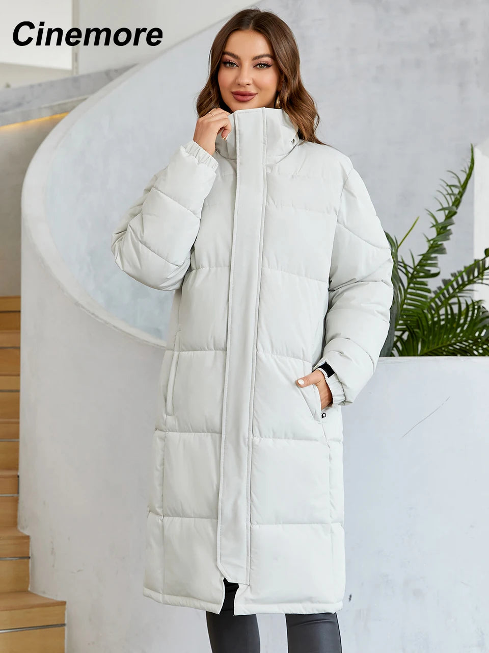 Veste femme Cinemore hiver 2025 Parkas longues chaudes à capuche vêtements d'extérieur pour femmes vêtements mode doudoune femme manteau unisexe