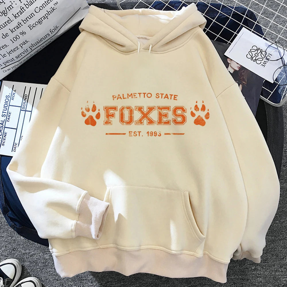 Tous pour les jeux Palmetto State Foxes sweats à capuche femmes anime drôle y2k esthétique sweat-shirts en polaire femme style coréen capuche