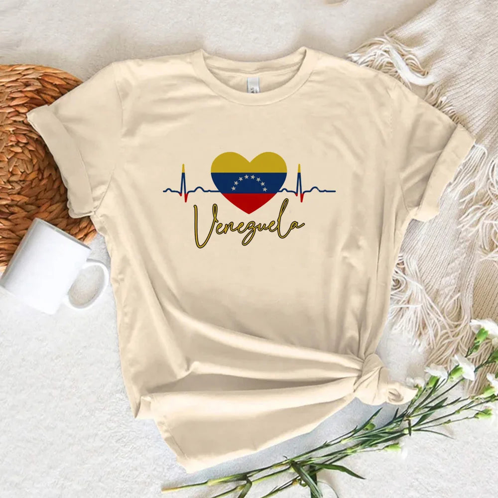 Venezuela tshirt women harajuku Japanese manga t shirt girl y2k funny manga clothing