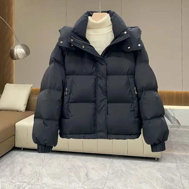 Automne Hiver Nouvelles Femmes Parkas Doudoune En Coton À Capuche Rembourrée Parkas Vestes Chaud Épais Manteaux Femme Vêtements D'extérieur Streetwear