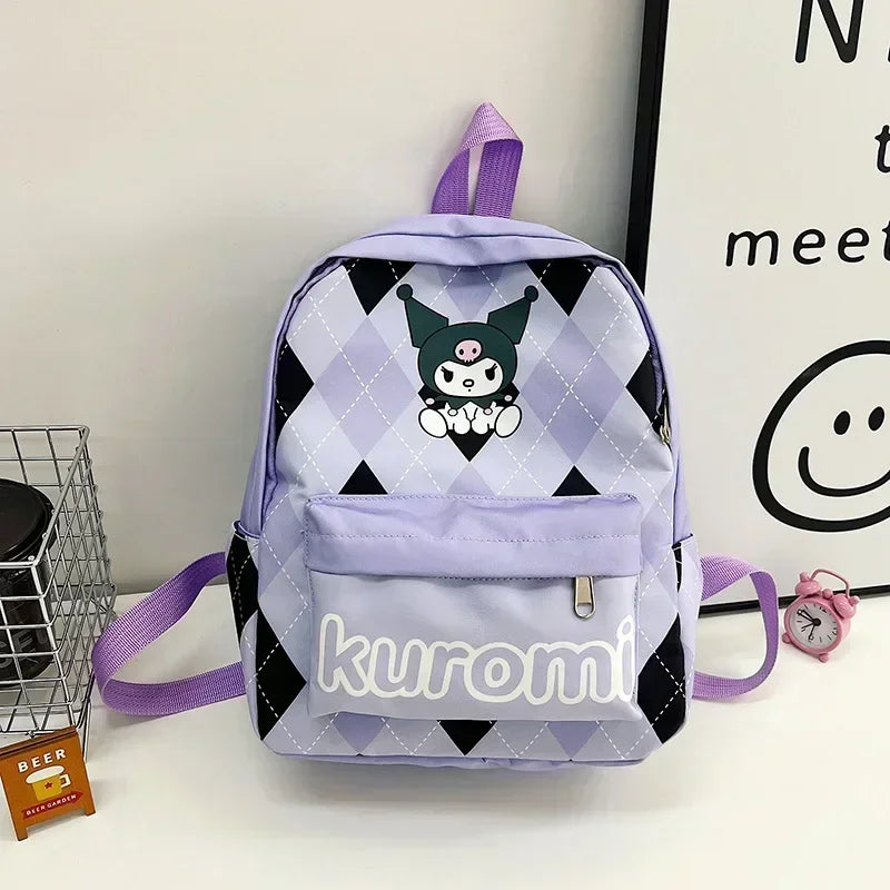 Sanrio Full Range Melody Cute Cartoon Backpack Children Lightweight Large Capacity Fashionable Schoolbag Travel Bag Kindergarten