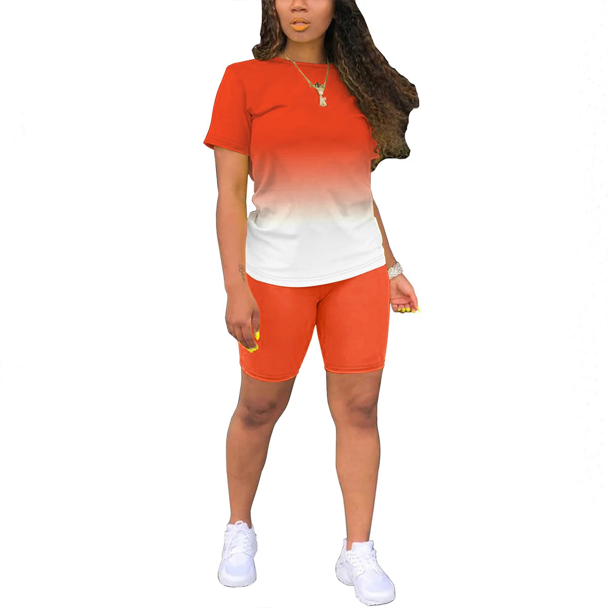 Two Piece Outfits for Women Summer Short Set 2 Piece Outfits Jogger Track Suits Sweatsuits for Women Short Sleeve