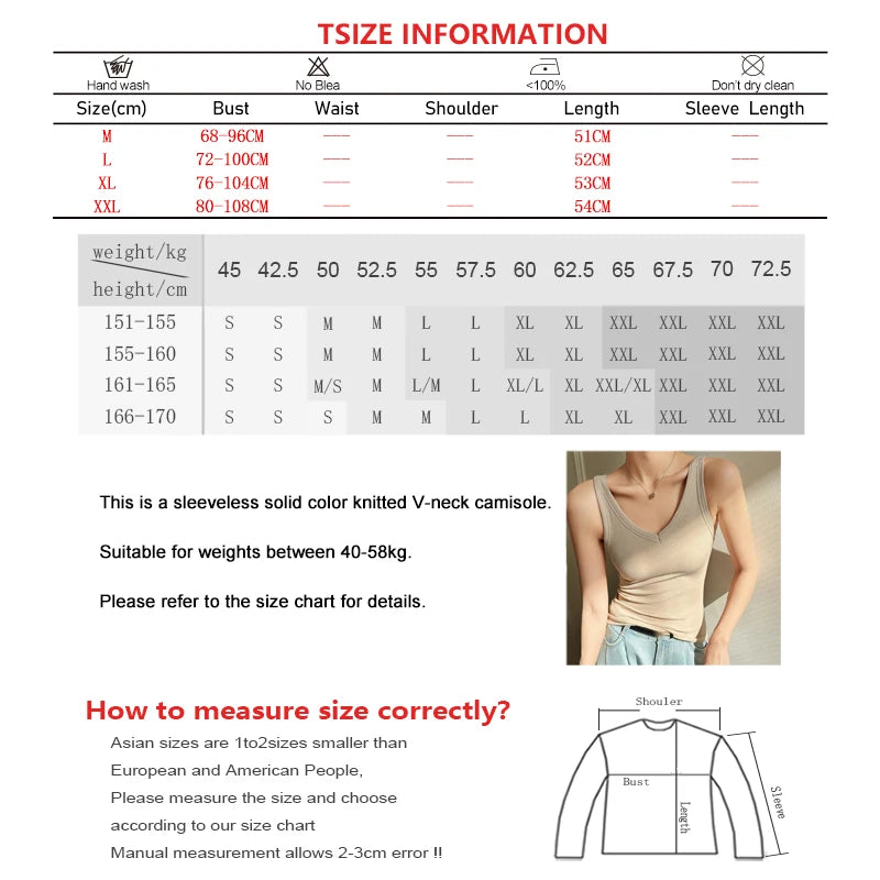 Women Summer Casual Cotton V-Neck Crop Top Basic Sleeveless Solid Slim Knit Camis Underwear Elastic Off Shoulder Sports Tank Top