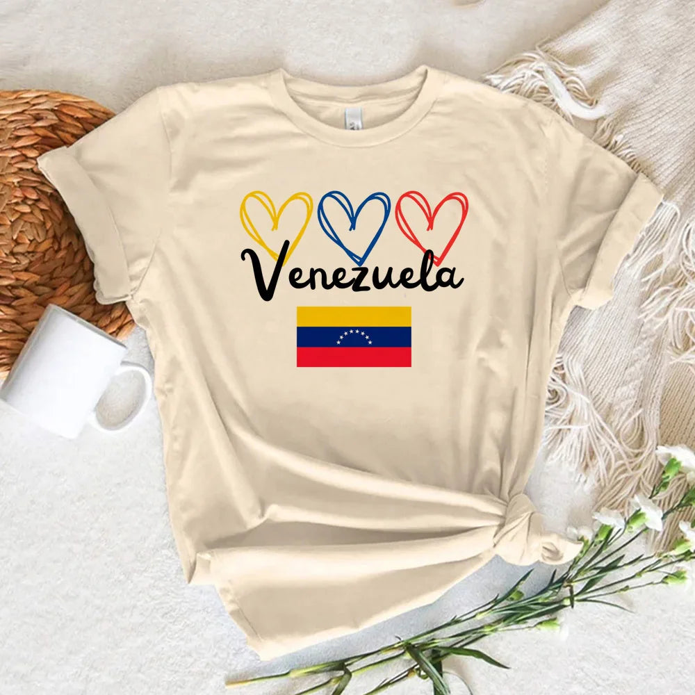 Venezuela tshirt women harajuku Japanese manga t shirt girl y2k funny manga clothing