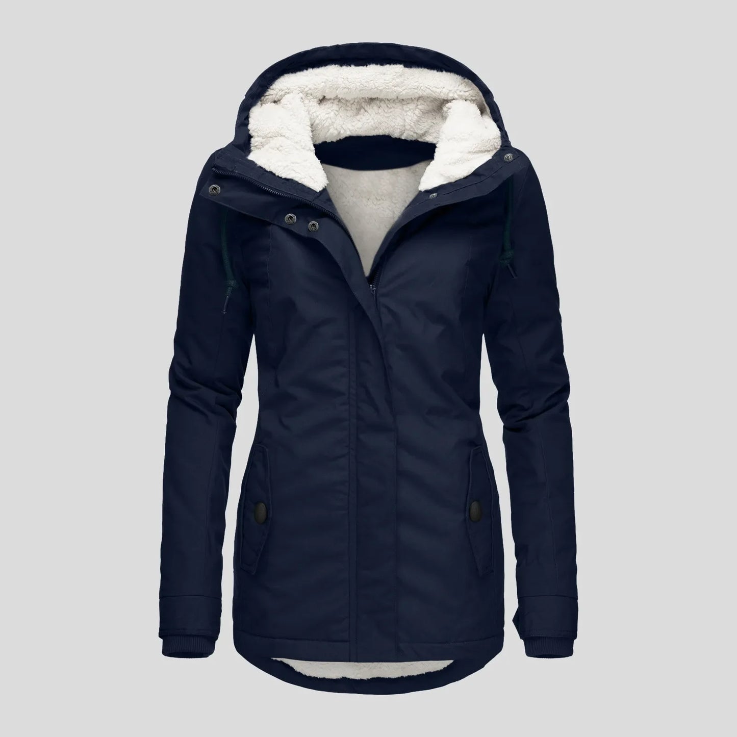 Personnalisé Nouvelle Hiver Femmes Chaud Parkas À Capuche Épais Manteaux En Peluche Femme Mi-Long Coton Veste Manteau Chaud Vêtements D'extérieur