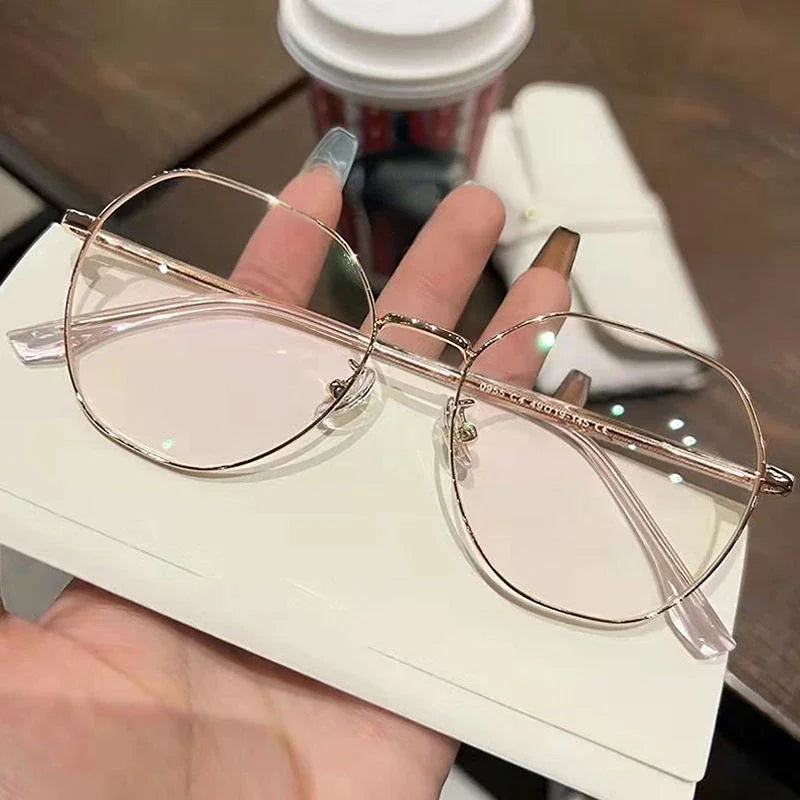 Lunettes de myopie à monture irrégulière, nouvelle tendance, design de luxe, verres transparents, rétro, anti-lumière bleue, pour hommes et femmes