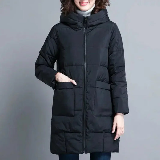 Veste d'hiver grande taille pour femme, imperméable, décontractée, manteau chaud pour femme, épais et long, manteaux pour femme, Parkas chauds