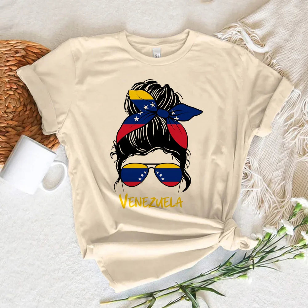 Venezuela tshirt women harajuku Japanese manga t shirt girl y2k funny manga clothing