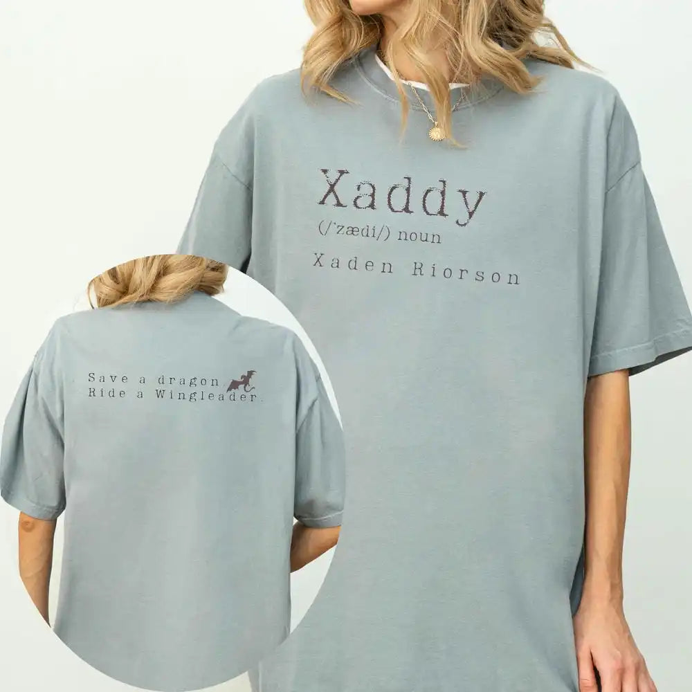 Retro Xaden Riorson Xaden Fourth Wing Shirt Rebecca Yarros Apparel Unisex Tee Cotton Shirt Fantasy Apparel Y2K Top Streetwear