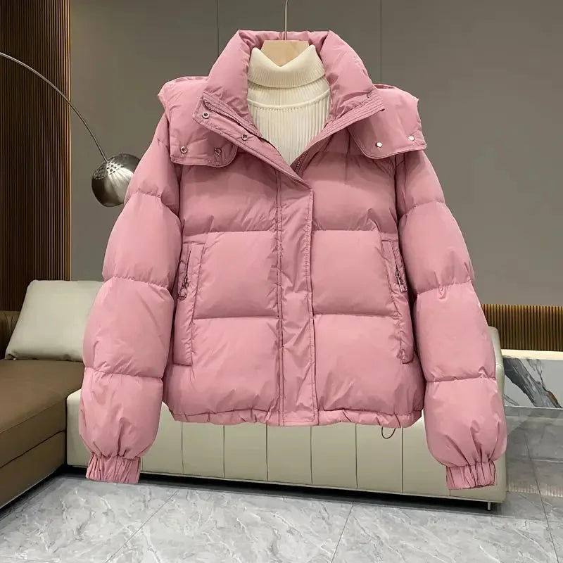 Automne Hiver Nouvelles Femmes Parkas Doudoune En Coton À Capuche Rembourrée Parkas Vestes Chaud Épais Manteaux Femme Vêtements D'extérieur Streetwear