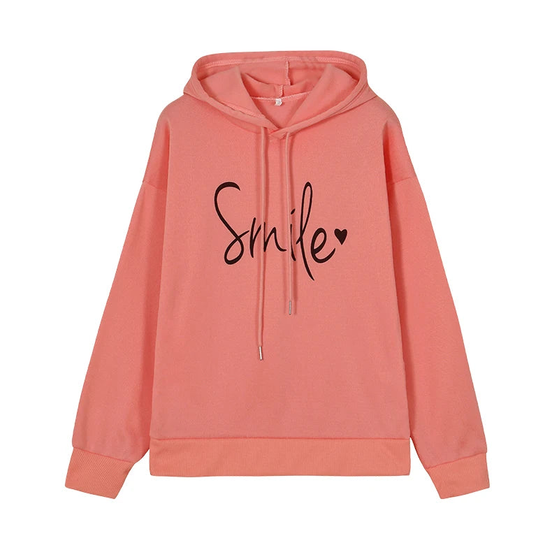 Fashion Trend Pullover Simple Round Neck Shirt Long-sleeved Lettered Loose Sweater