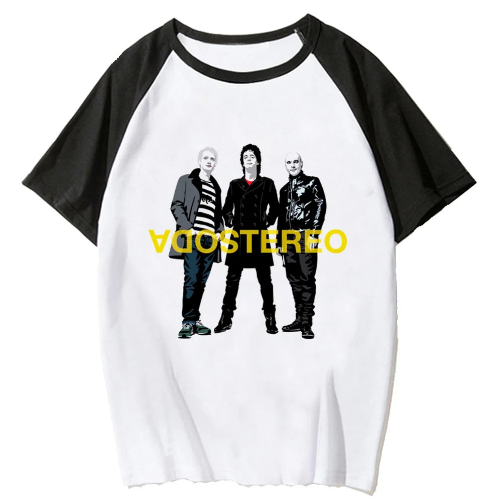 Soda Stereo t shirt women harajuku anime streetwear tshirt girl designer y2k graphic clothing