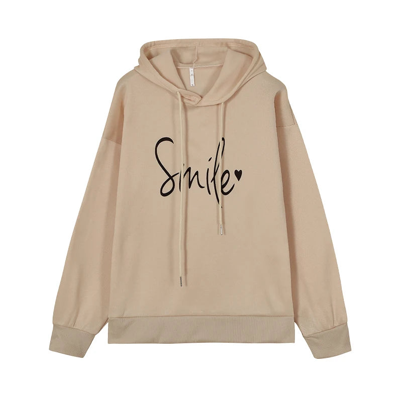 Fashion Trend Pullover Simple Round Neck Shirt Long-sleeved Lettered Loose Sweater