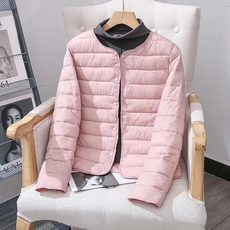 Nouvelle Automne Hiver Femmes Courtes Doudoune En Coton Femmes Parkas Mince Doublure Légère Manteau Chaud Femme Décontracté Vêtements D'extérieur Dame Top