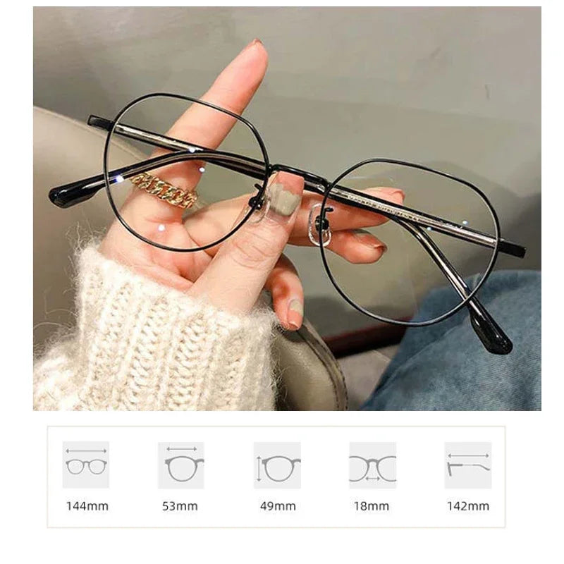 New Trend Irregular  Frame Myopia Glasses Luxury Design Men Women Clear Lens Eyewear Retro Anti-blue Light Near Sight Eyewear