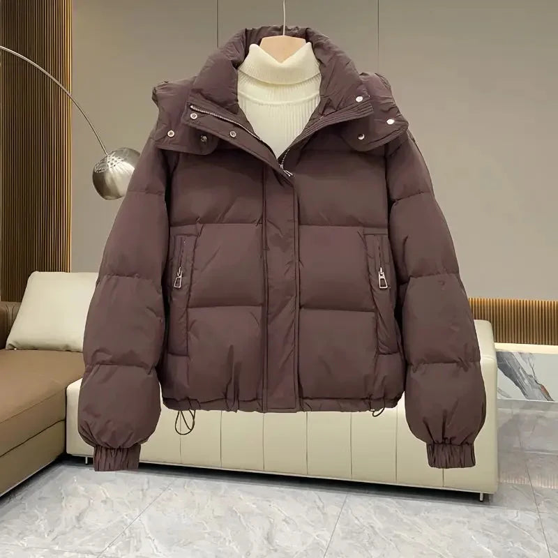 Automne Hiver Nouvelles Femmes Parkas Doudoune En Coton À Capuche Rembourrée Parkas Vestes Chaud Épais Manteaux Femme Vêtements D'extérieur Streetwear