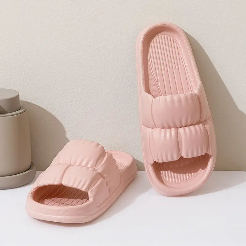 Women Light Slippers Summer Beach Eva Soft Sole Sandals Leisure Indoor Bathroom Anti-slip Zapatillas Chaussons Bathroom