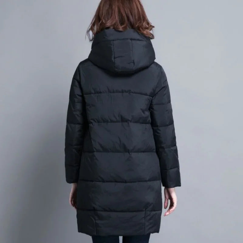 Veste d'hiver grande taille pour femme, imperméable, décontractée, manteau chaud pour femme, épais et long, manteaux pour femme, Parkas chauds