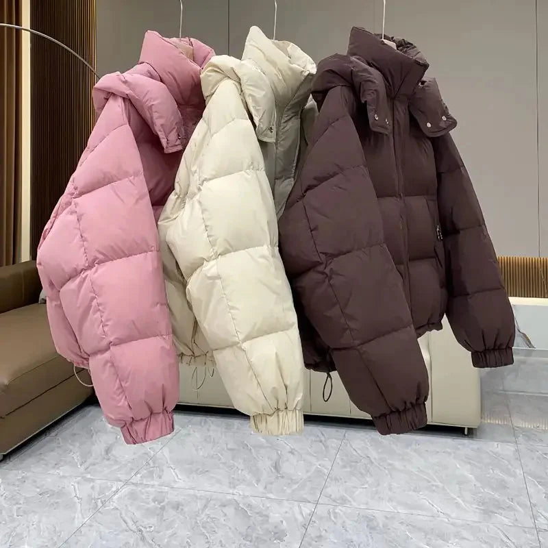 Automne Hiver Nouvelles Femmes Parkas Doudoune En Coton À Capuche Rembourrée Parkas Vestes Chaud Épais Manteaux Femme Vêtements D'extérieur Streetwear