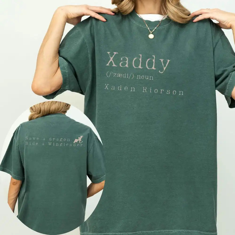 Retro Xaden Riorson Xaden Fourth Wing Shirt Rebecca Yarros Apparel Unisex Tee Cotton Shirt Fantasy Apparel Y2K Top Streetwear