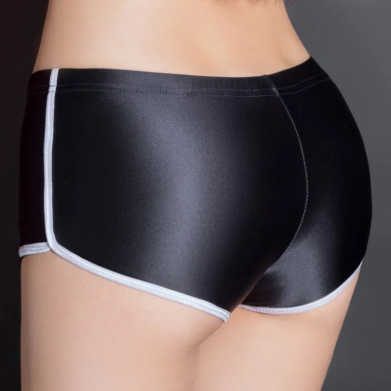 Summer Spring Glossy Women Shorts Elastic Briefs Underpant Women Boxer Panties