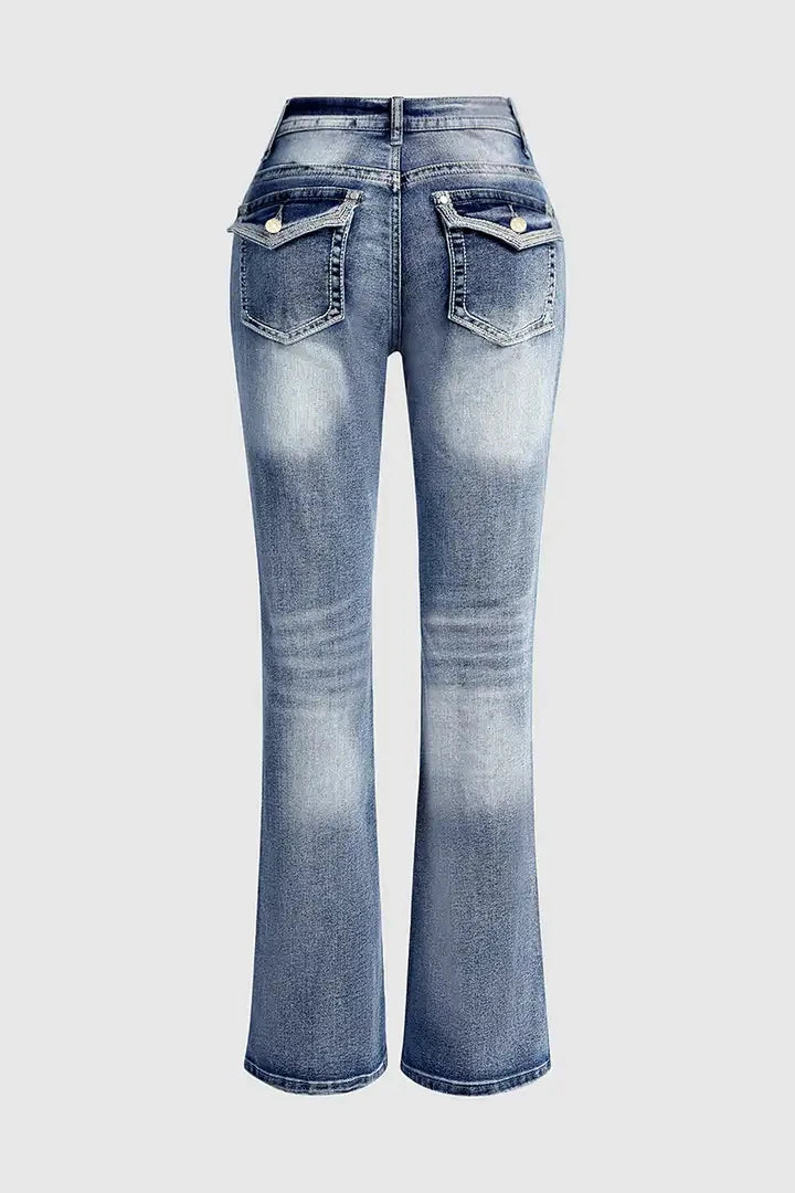 nouveaux jeans droits micro-stretch pour femmes jeans micro-stretch décontractés et amples pour femmes taille haute confortables