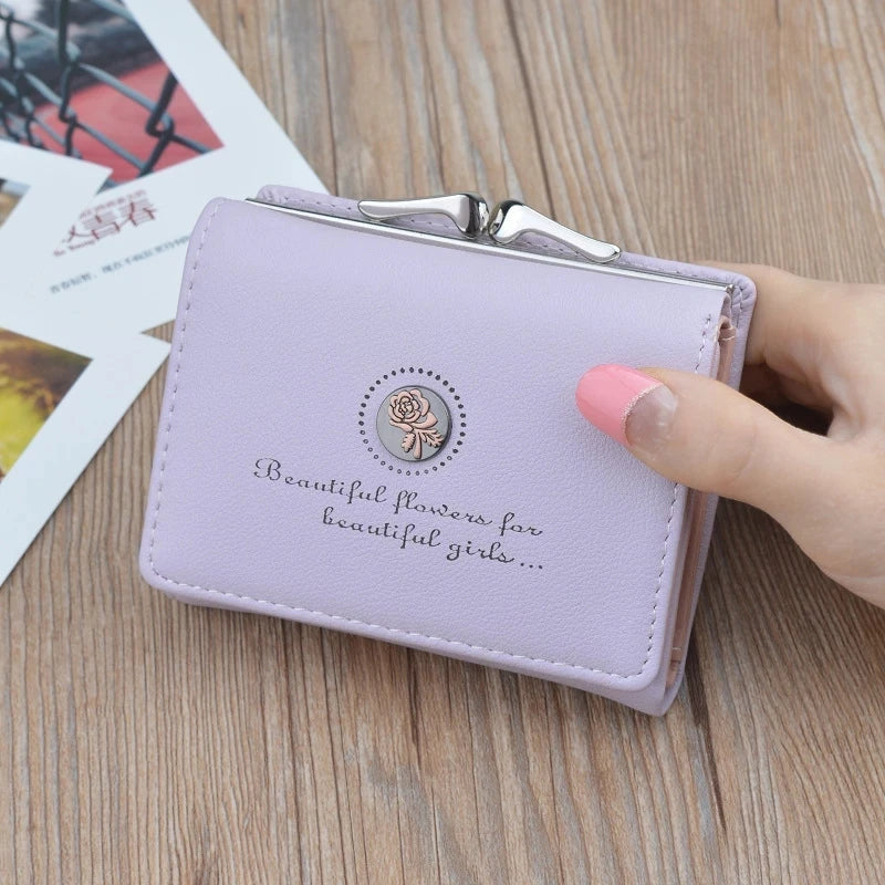 Small Women Wallet Short Women's Wallet Card Holder Girls Mini Woman Fashion Lady Coin Purse for Female Clutch Bag