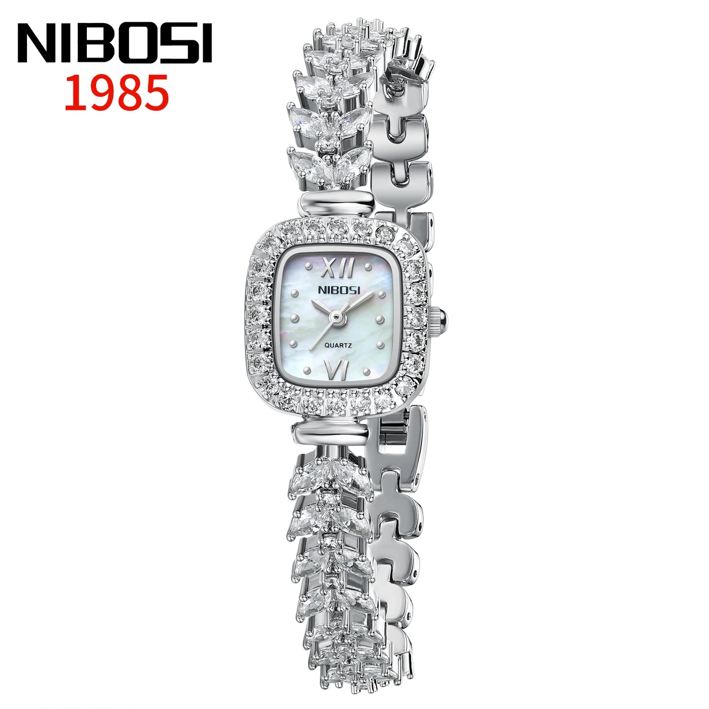 NIBOSI Luxury Women Watches Fashion Square Quartz Watch Casual Women Watch Business Diamond Ladies Clock Relogio Feminino