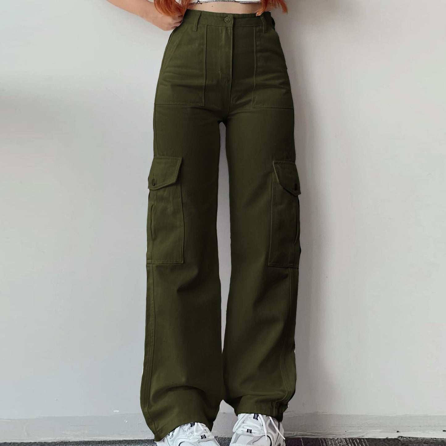 Women'S Casual Pants Wear Multi Waist Three Pocket Trousers Waist Cargo Pants Vintage Oversized Joggers Harajuku Streetwear  바지