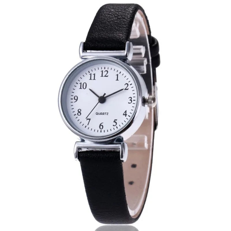 Hight Quality Brand Quartz Watch Ladies Fashion Small Dial Casual Watch Leather Strap Wristwatch for Women Relojes Para Mujer