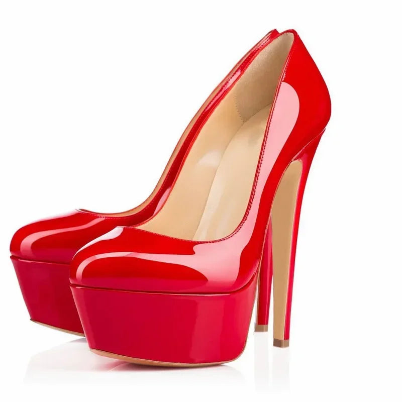 Sexy 14cm Platform Round Toe Men Pumps Extremely High Heels Shoes Stiletto Nighclub Unisex Customize Color Shoes Crossdresser