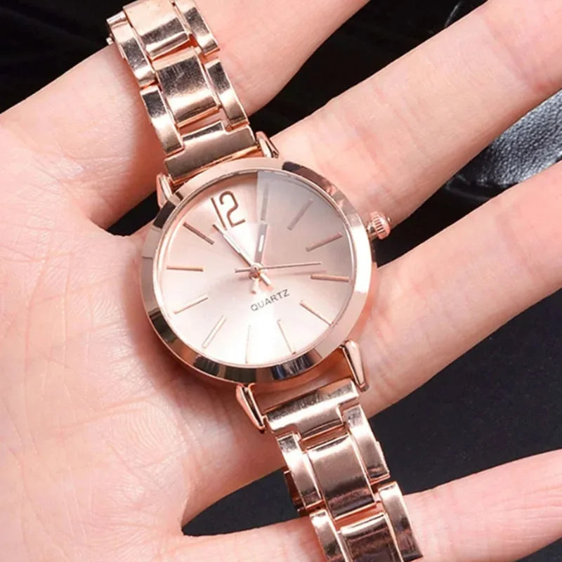 Montre de golf à Quartz pour femmes, bracelet en acier inoxydable, montre-bracelet de luxe pour étudiantes, cadeau, livraison directe