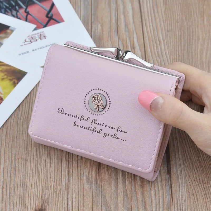 Small Women Wallet Short Women's Wallet Card Holder Girls Mini Woman Fashion Lady Coin Purse for Female Clutch Bag