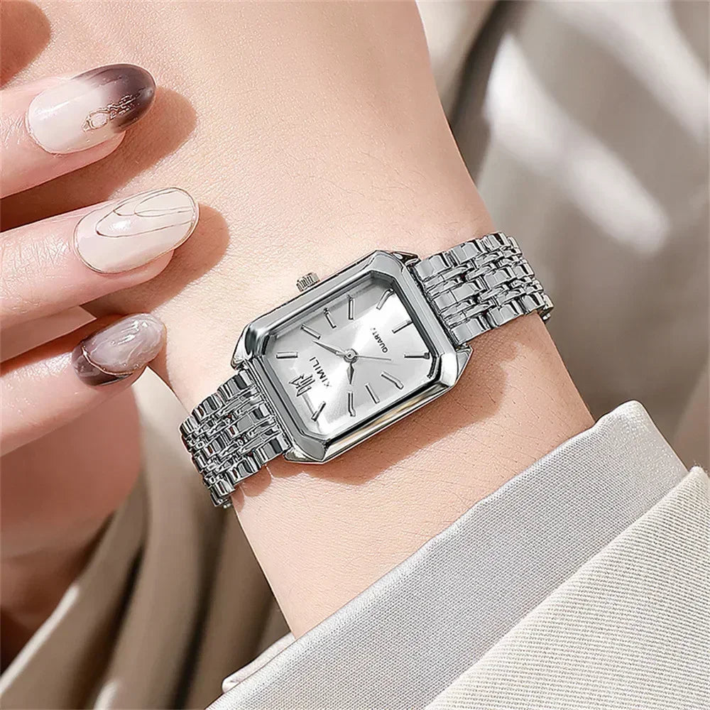 Women Watch Light Luxury Brand Stainless Steel Ladies Business Watches Female Student Fashion Quartz Wristwatches