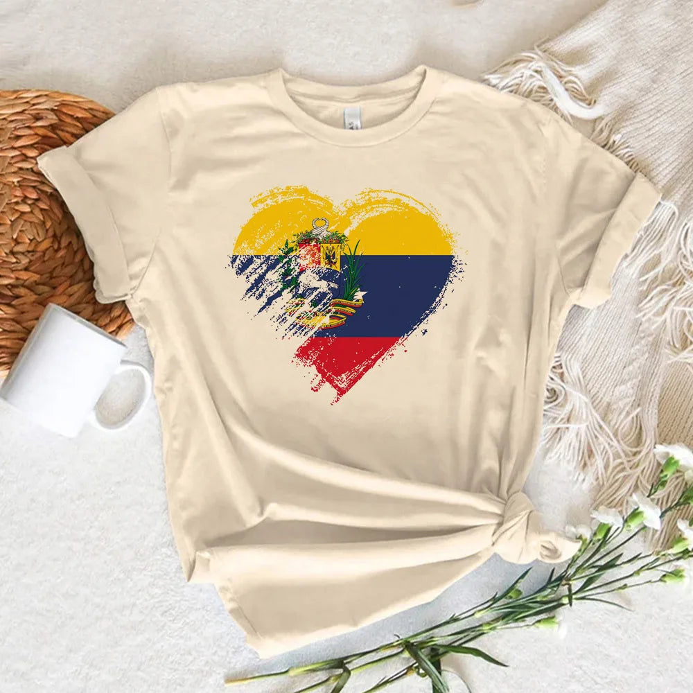 Venezuela tshirt women harajuku Japanese manga t shirt girl y2k funny manga clothing