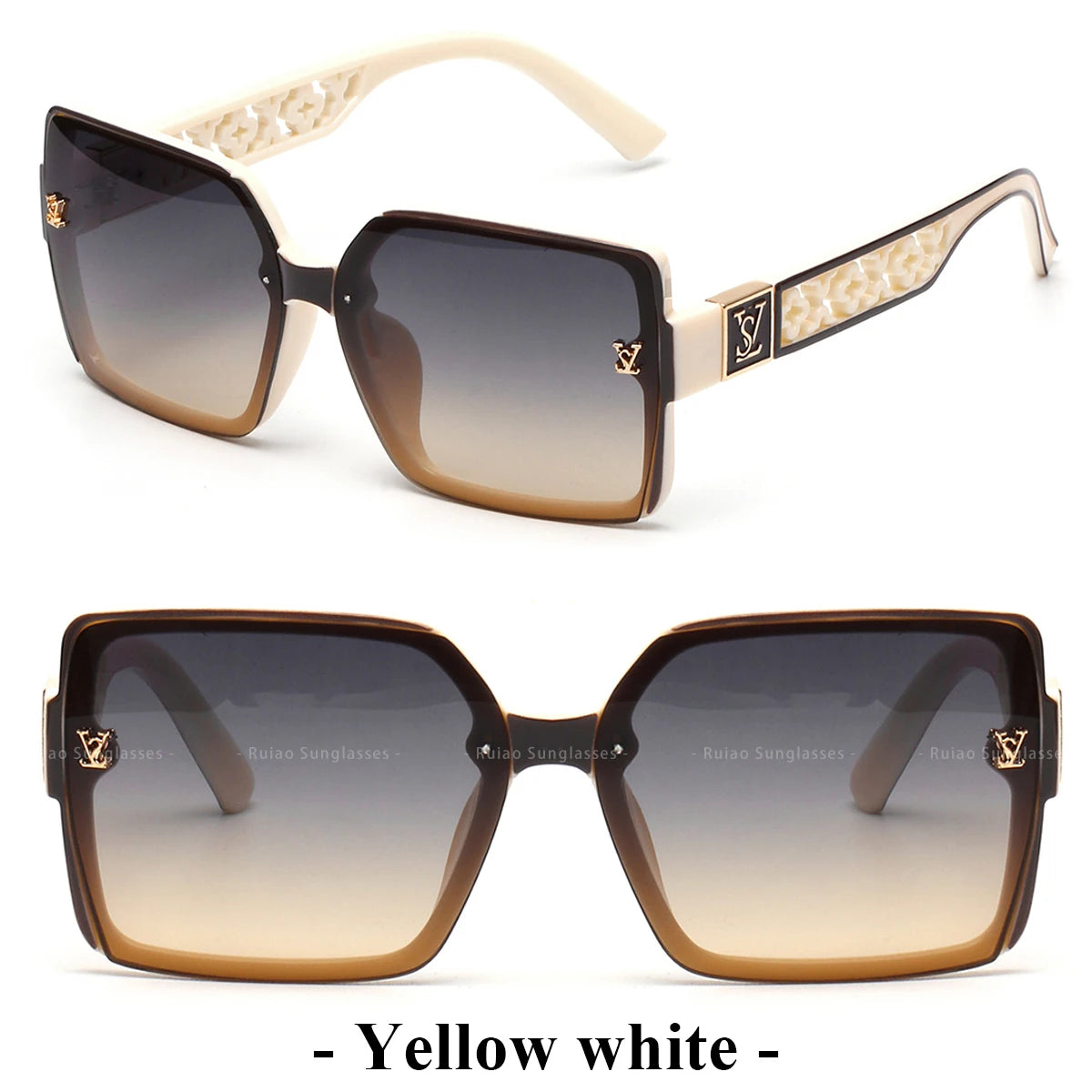 Lunettes de soleil de luxe carrées de créateur pour femmes, marque de lunettes 2025  lunettes de soleil rétro UV400 pour femmes