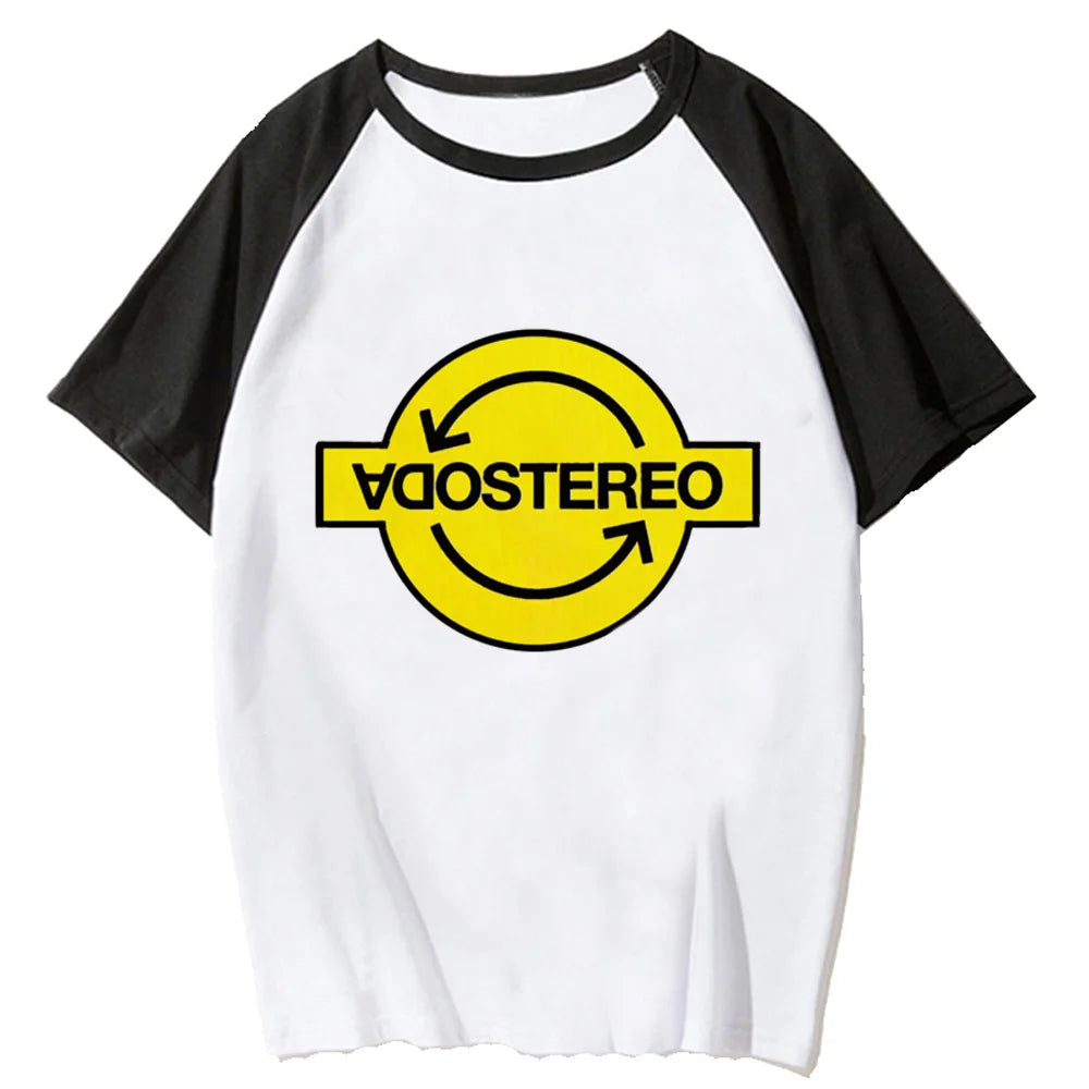 Soda Stereo t shirt women harajuku anime streetwear tshirt girl designer y2k graphic clothing