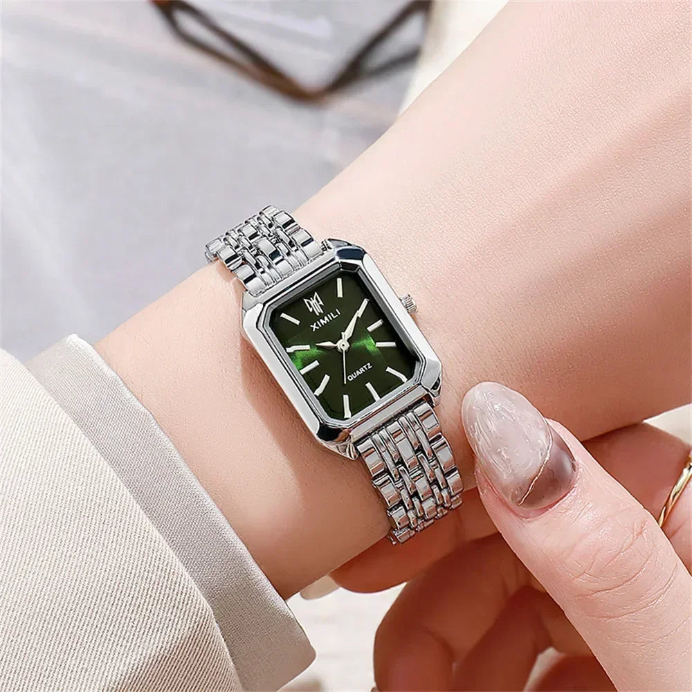 Women Watch Light Luxury Brand Stainless Steel Ladies Business Watches Female Student Fashion Quartz Wristwatches