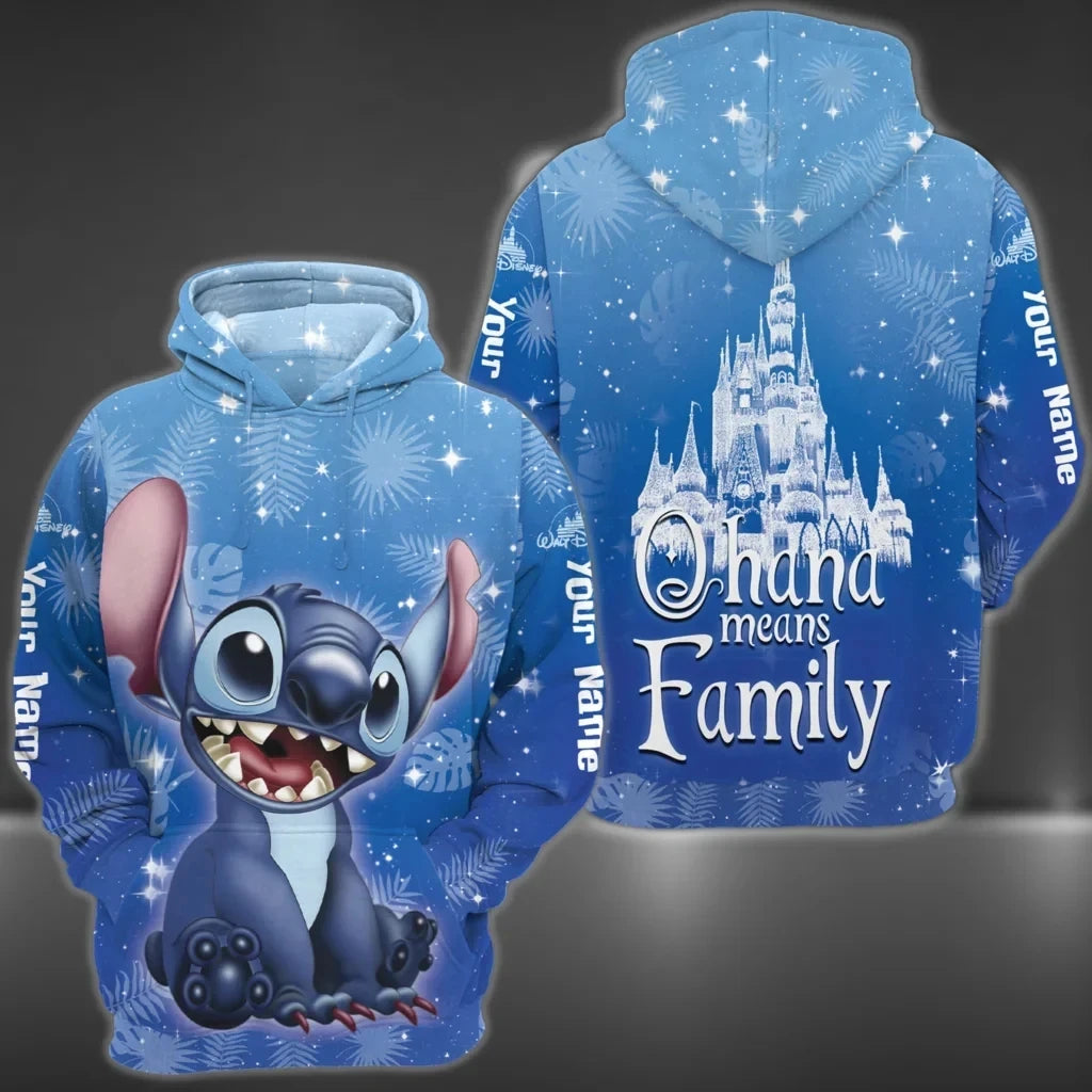 Sweat à capuche Disney Stitch Galaxy imprimé en 3D, cadeau pour un ami, sweat à capuche Stitch et Lilo