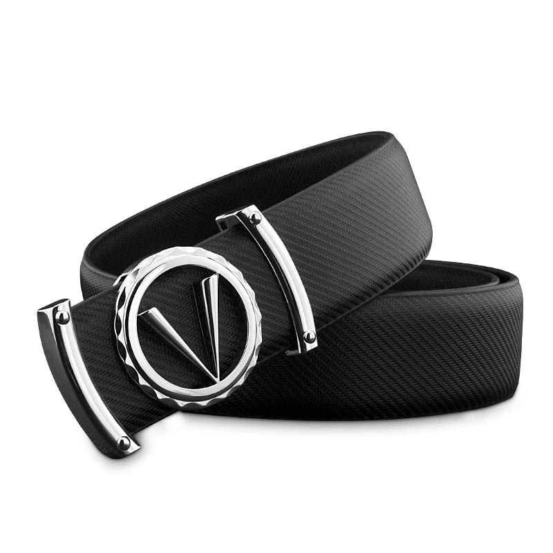 Ceinture de luxe en cuir véritable de haute qualité pour homme, 3,3 cm, avec lettre V, en cuir de vache, blanche