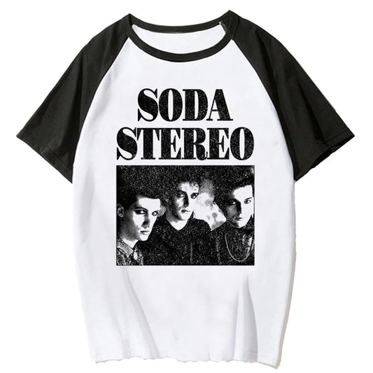 Soda Stereo t shirt women harajuku anime streetwear tshirt girl designer y2k graphic clothing