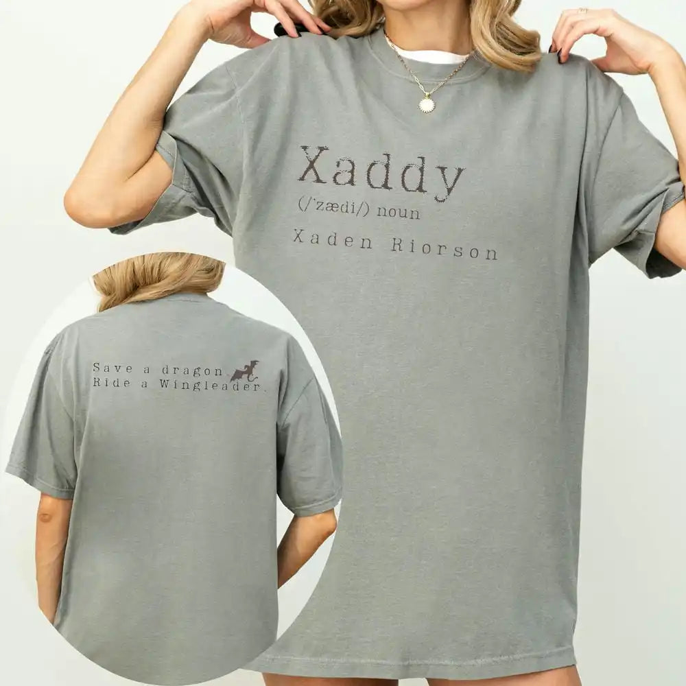 Retro Xaden Riorson Xaden Fourth Wing Shirt Rebecca Yarros Apparel Unisex Tee Cotton Shirt Fantasy Apparel Y2K Top Streetwear